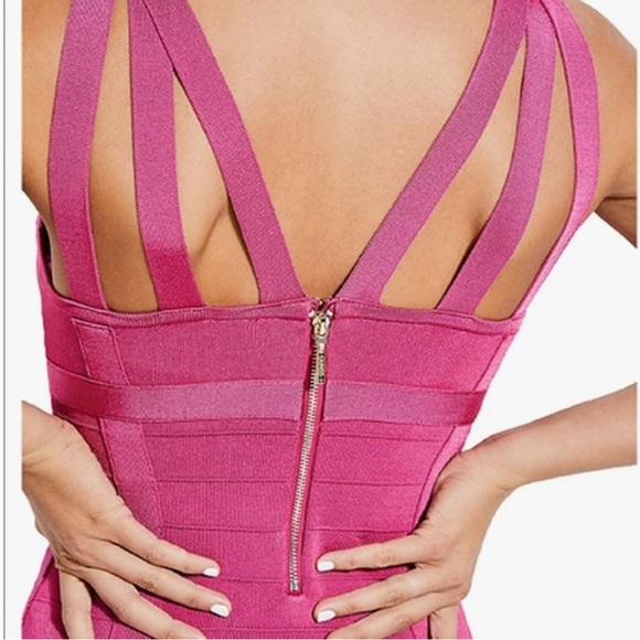 GUESS Pink Bandage Dress - Picture 3 of 4
